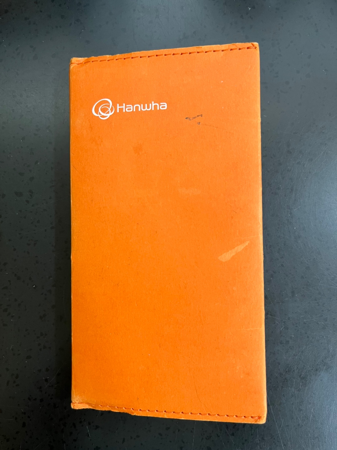 주황색 한화 메모장