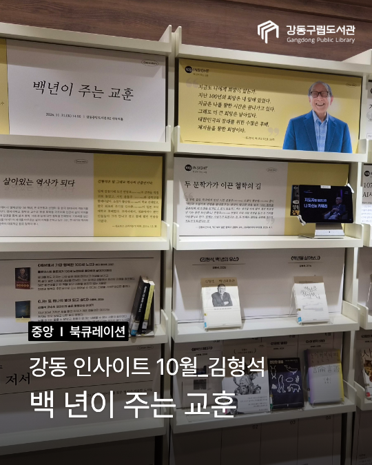 [강동인사이트] 백 년이 주는 교훈