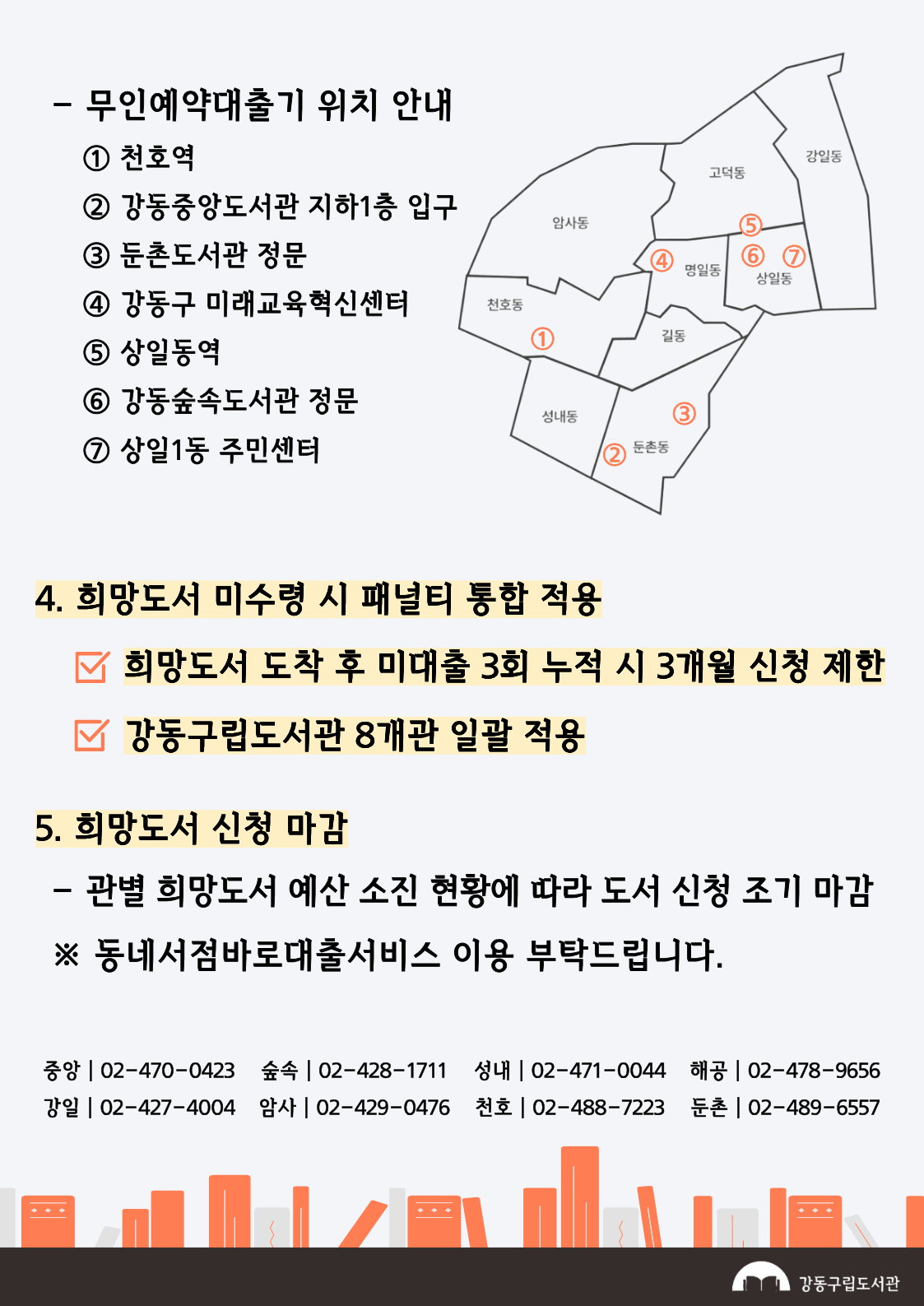 2026년 강동구립도서관 서비스 변경 안내 이미지 2