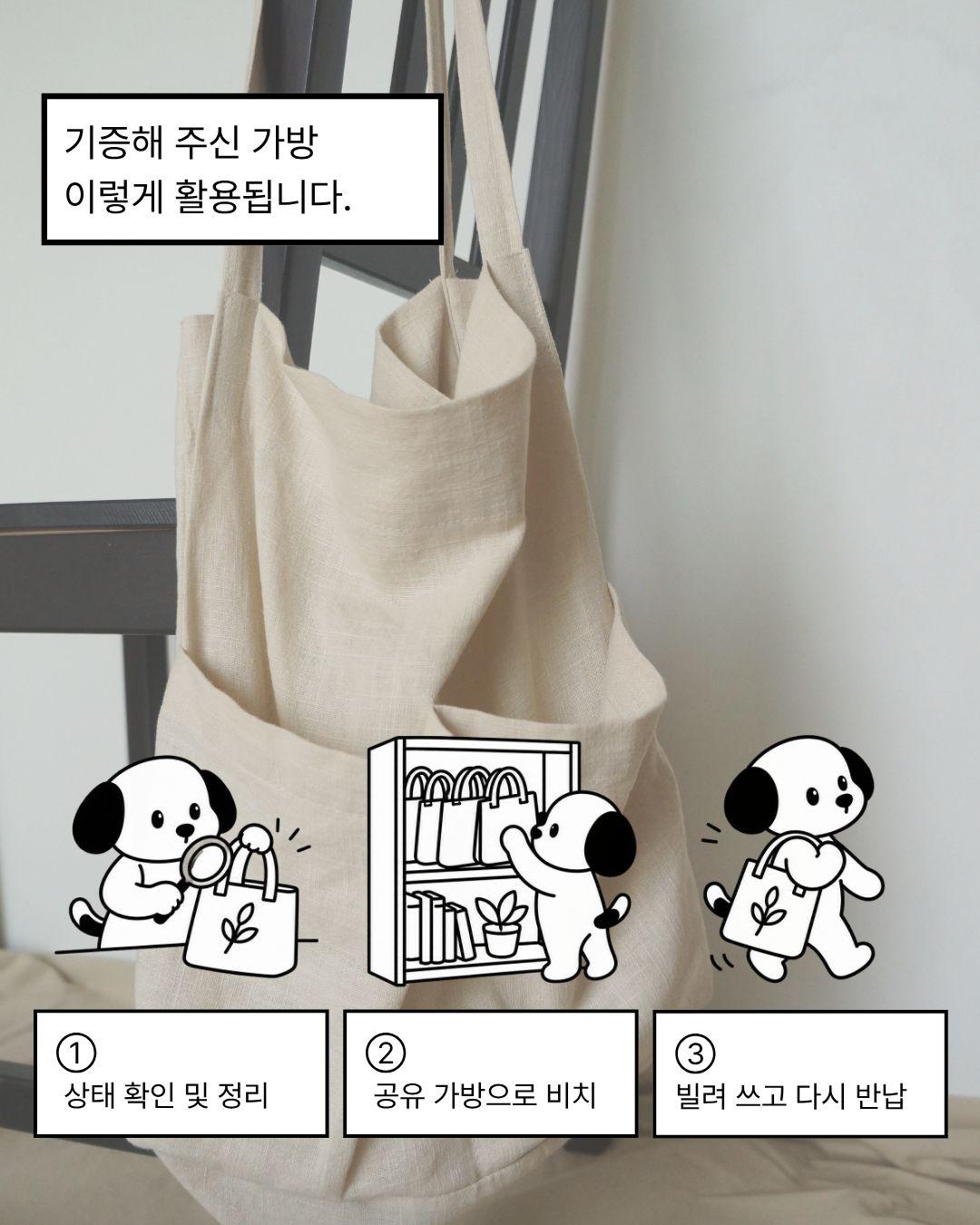 강동숲속도서관 자원순환 캠페인 「에코백 정거장」 운영 안내  이미지 3